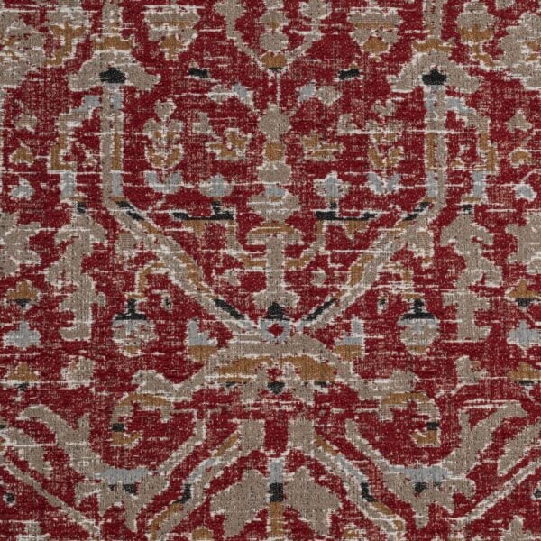 Red upholstery fabric