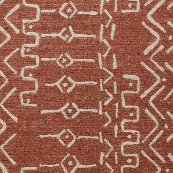 Red upholstery fabric