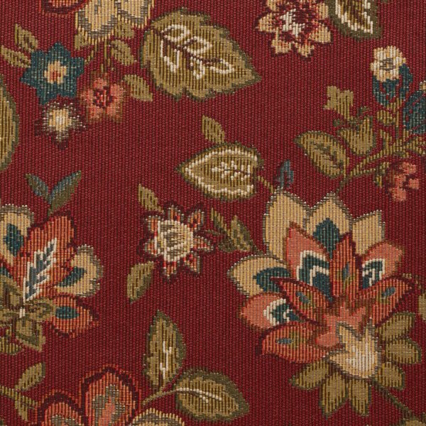 Red upholstery fabric