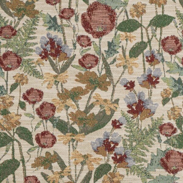 Red upholstery fabric