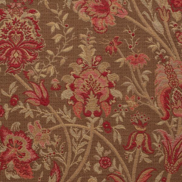 Red upholstery fabric
