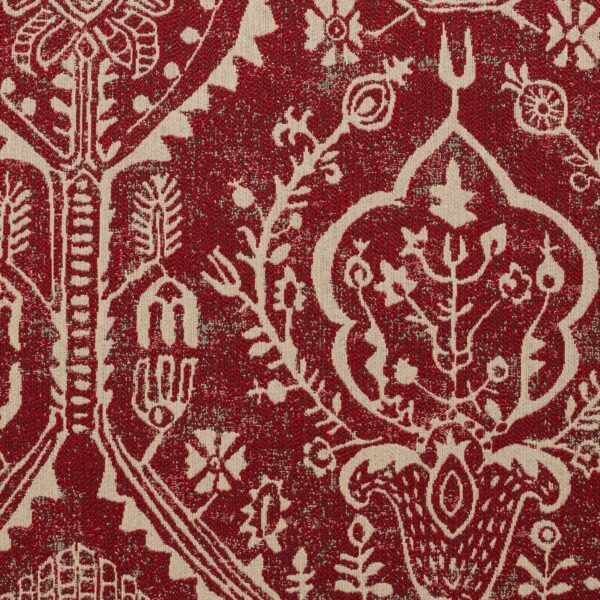 Red upholstery fabric