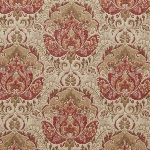 Red upholstery fabric
