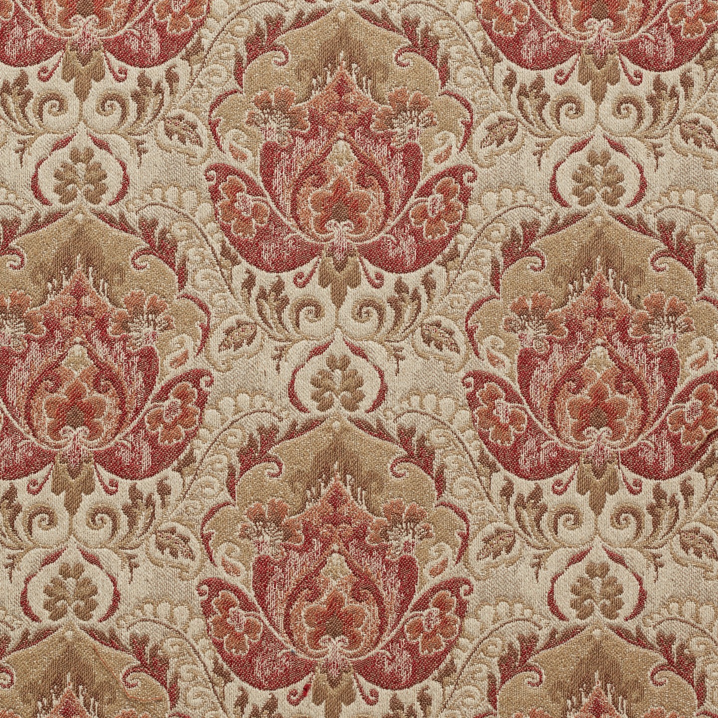 Red upholstery fabric