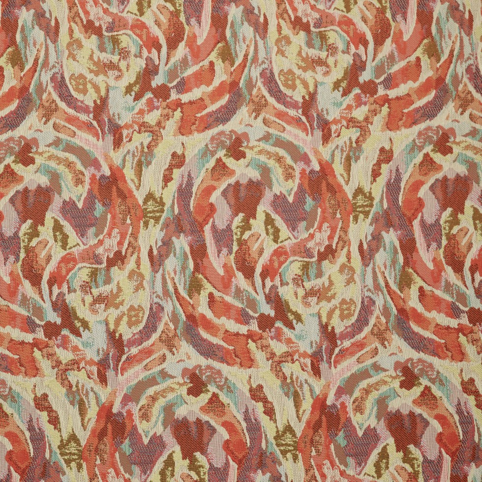 red upholstery fabric swatch