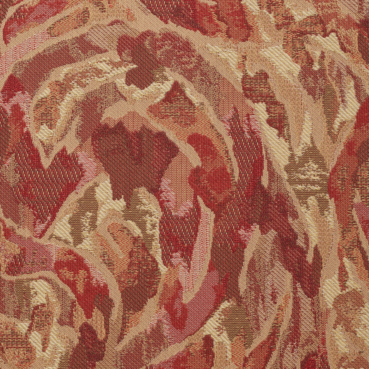 Red upholstery fabric