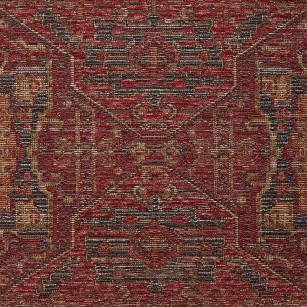 Red upholstery fabric