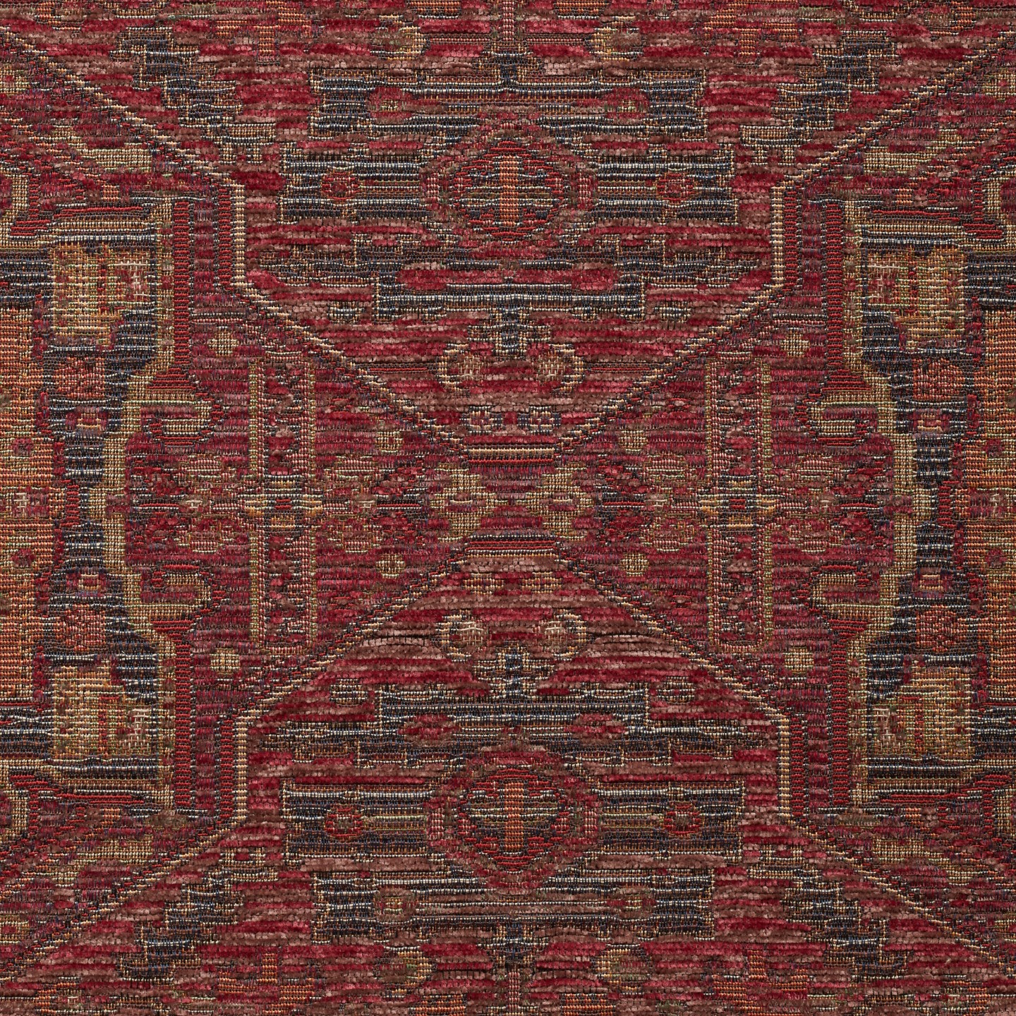 Red upholstery fabric