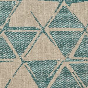 Artifact 51 Peacock upholstery fabric swatch