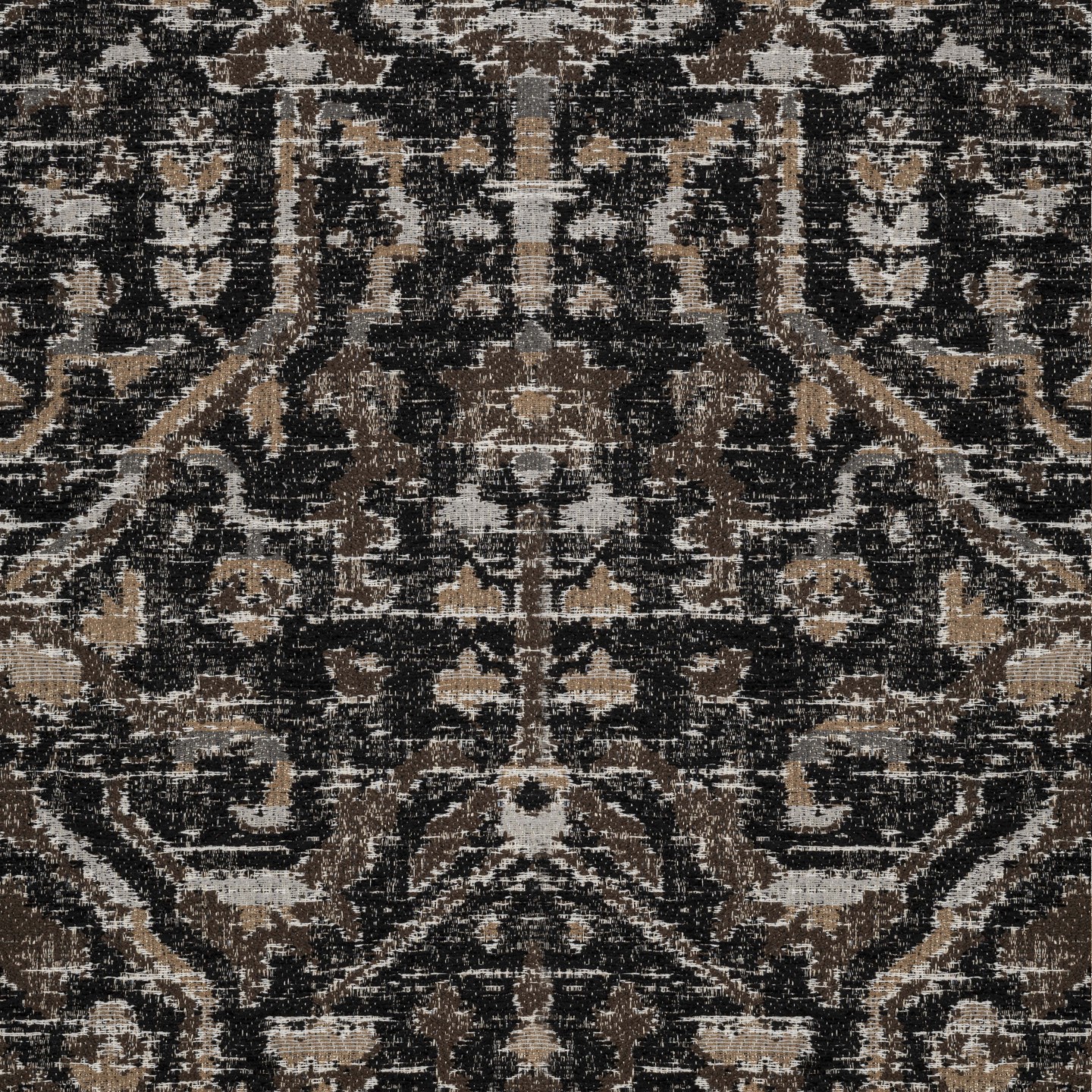 Black upholstery fabric