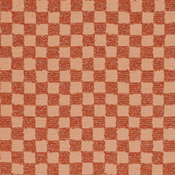 United Fabrics CHESSIE 50 Peach Salsa upholstery fabric swatch for sample-first furniture planning
