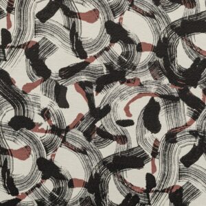 Jackson 11 Black Pink upholstery fabric swatch