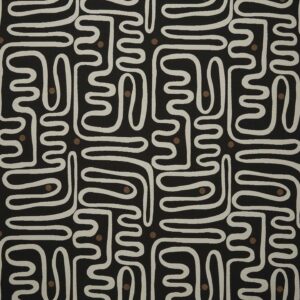 Nema 55 Newsprint upholstery fabric swatch