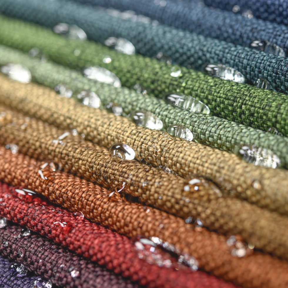 Gray upholstery fabric