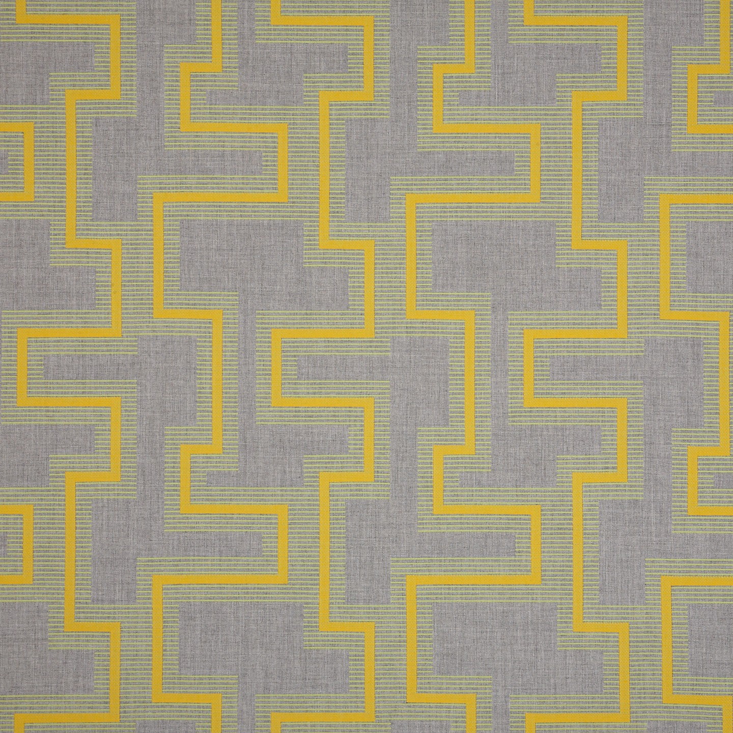 Yellow upholstery fabric