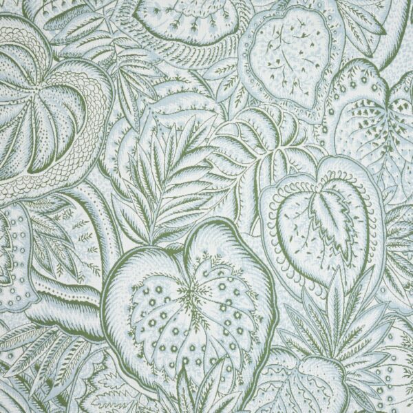 green upholstery fabric swatch