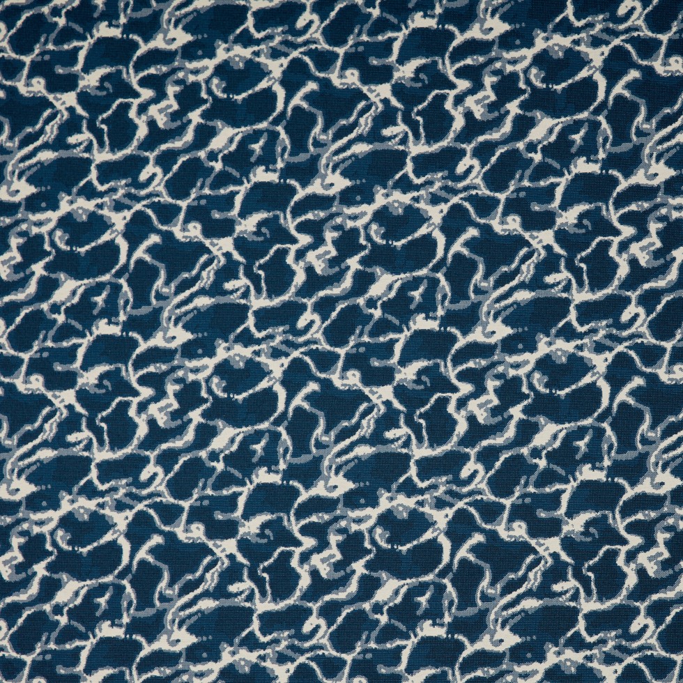 blue upholstery fabric swatch