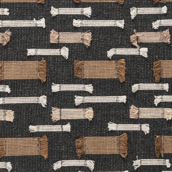 Black upholstery fabric