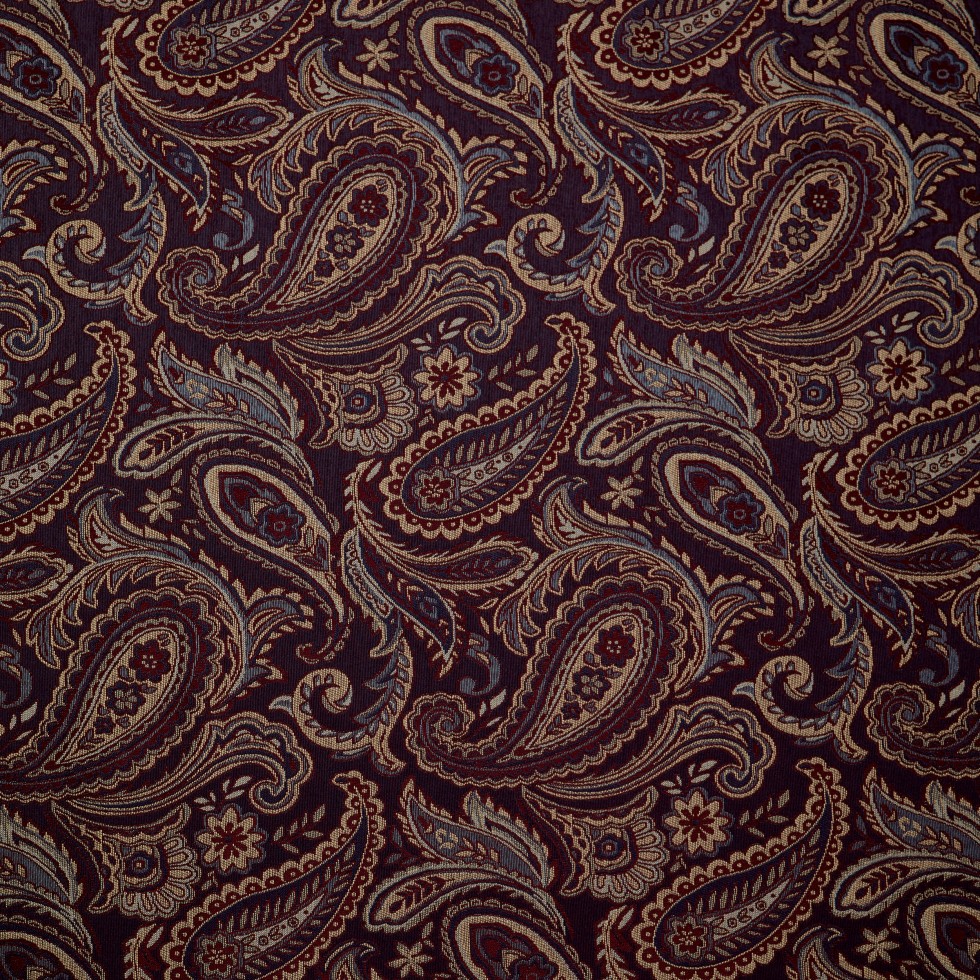 blue upholstery fabric swatch