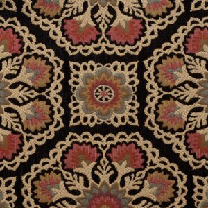 Wallflower 76 Raven upholstery fabric swatch