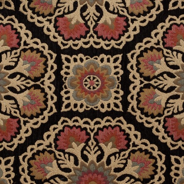 Black upholstery fabric