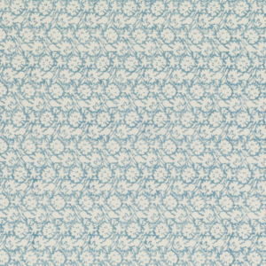Baker Lifestyle Block Party Flower Press - Soft Blue upholstery fabric swatch