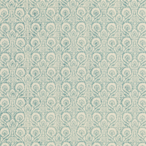 Baker Lifestyle Block Party Pollen Trail - Aqua upholstery fabric swatch