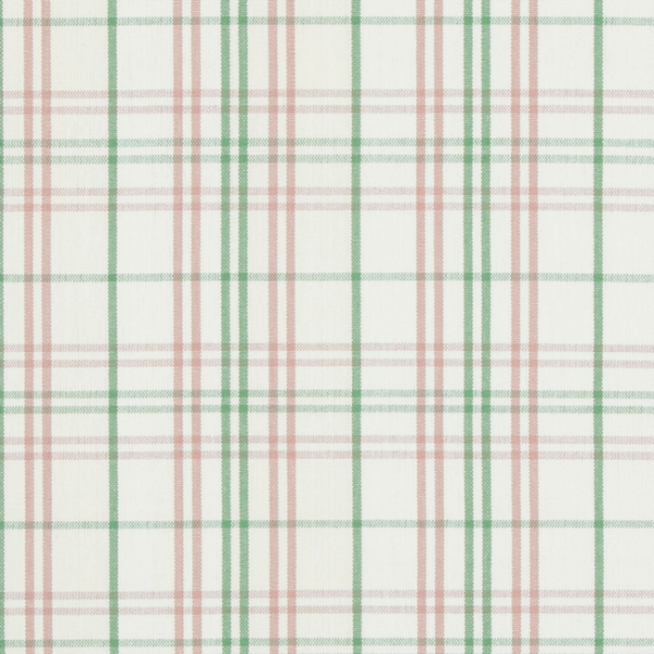 BAKER LIFESTYLE BRIDPORT PURBECK CHECK - PINK/GREEN upholstery fabric swatch for sample-first furniture planning