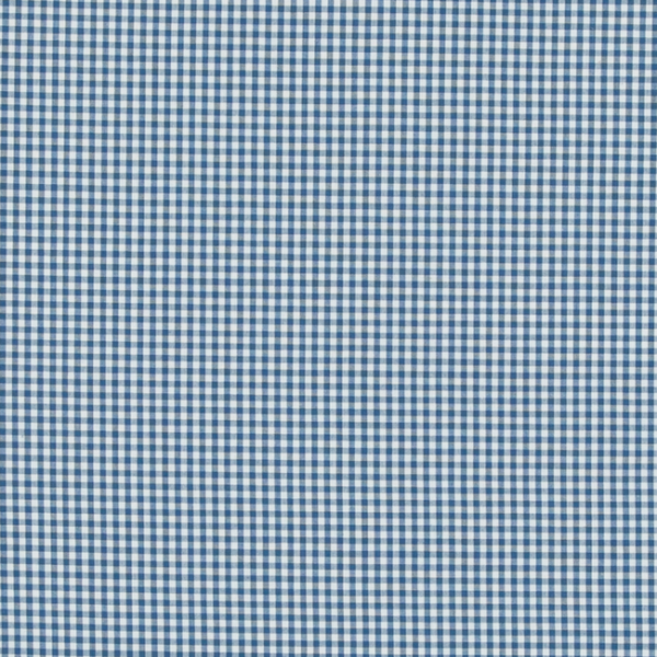 BAKER LIFESTYLE BRIDPORT SHERBORNE GINGHAM - BLUE upholstery fabric swatch for sample-first furniture planning