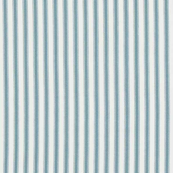 BAKER LIFESTYLE BRIDPORT SHERBORNE TICKING - AQUA upholstery fabric swatch for sample-first furniture planning