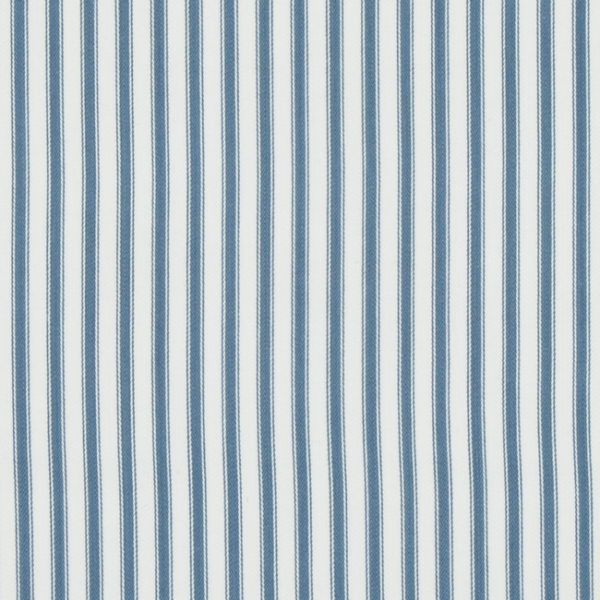BAKER LIFESTYLE BRIDPORT SHERBORNE TICKING - BLUE upholstery fabric swatch for sample-first furniture planning