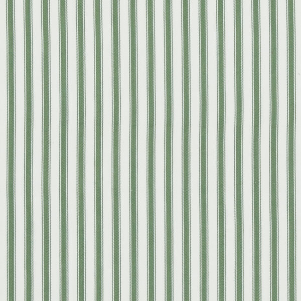 BAKER LIFESTYLE BRIDPORT SHERBORNE TICKING - GREEN upholstery fabric swatch for sample-first furniture planning