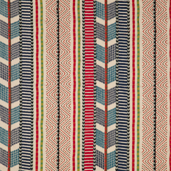 BAKER LIFESTYLE FIESTA REBOZO - MULTI upholstery fabric swatch for sample-first furniture planning