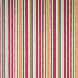 Baker Lifestyle Homes & Gardens Ii Mallow Stripe - Sienna/fuchsia/stone upholstery fabric swatch