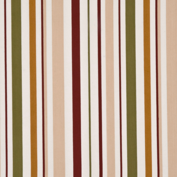 BAKER LIFESTYLE OPERA GARDEN WEST GREEN STRIPE - SPICE/GREEN/BEIGE upholstery fabric swatch for sample-first furniture planning