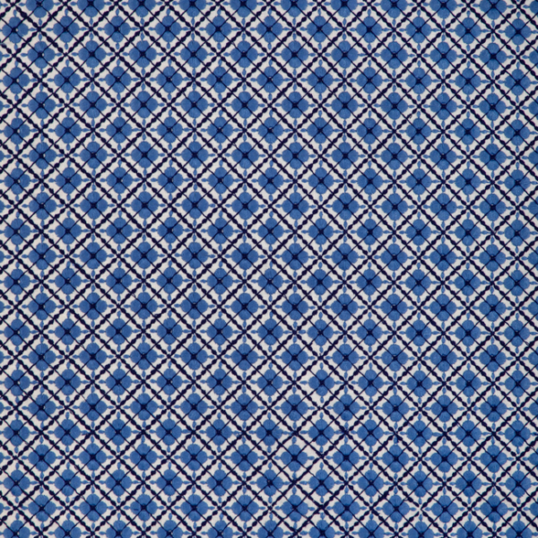 BRUNSCHWIG & FILS ANDUZE EMBROIDERIES INES EMB - NAVY upholstery fabric swatch for sample-first furniture planning