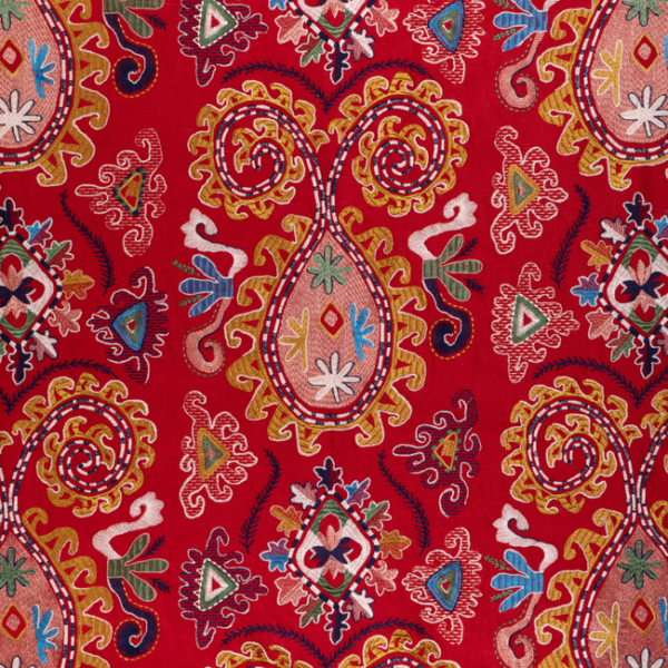 BRUNSCHWIG & FILS ANDUZE EMBROIDERIES LAVALI EMB - RED/GOLD 8023117.194.0
