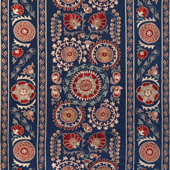 BRUNSCHWIG & FILS ANDUZE EMBROIDERIES SAANVI EMB - BLUE/RED 8023113.195.0