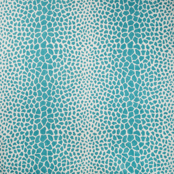 BRUNSCHWIG & FILS BARET JIRAFFA - AQUA upholstery fabric swatch for sample-first furniture planning