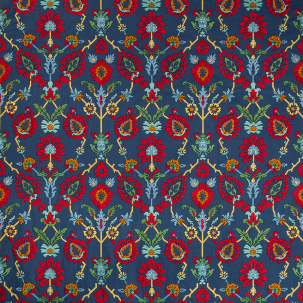 BRUNSCHWIG & FILS BARET SOLANUM EMB - INDIGO/RED 8018116.519.0 - Discontinued