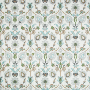 Baret Solanum Emb - Mist upholstery fabric swatch