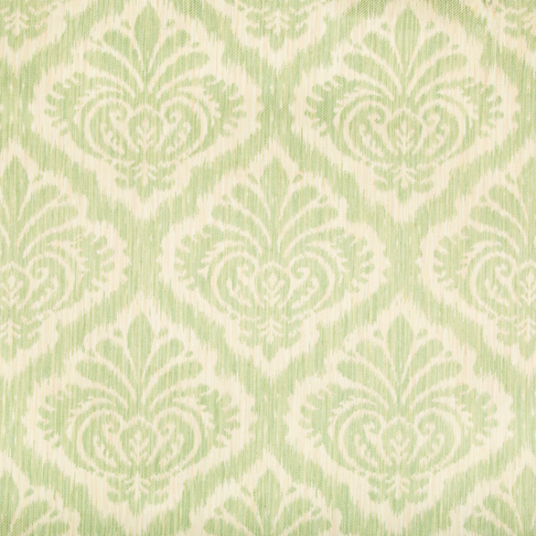 BRUNSCHWIG & FILS BARONET DURBAR TAIT STRIE II - CELERY upholstery fabric swatch for sample-first furniture planning