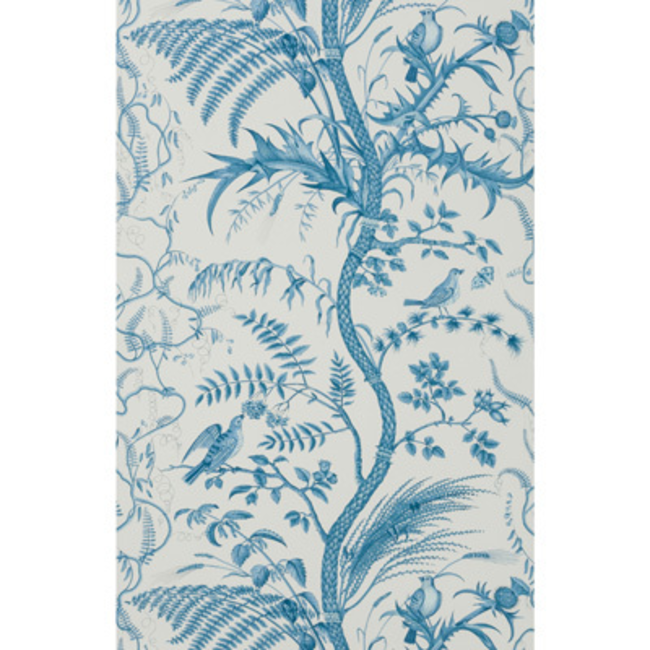 BRUNSCHWIG & FILS BIRD AND THISTLE - BLUE BR-69518.222.0