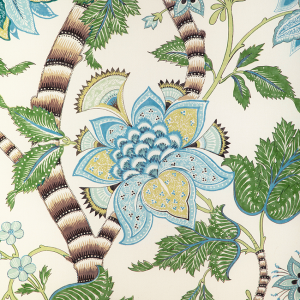BRUNSCHWIG & FILS CADENET CADENET PRINT - AQUA/LEAF 8023105.353.0