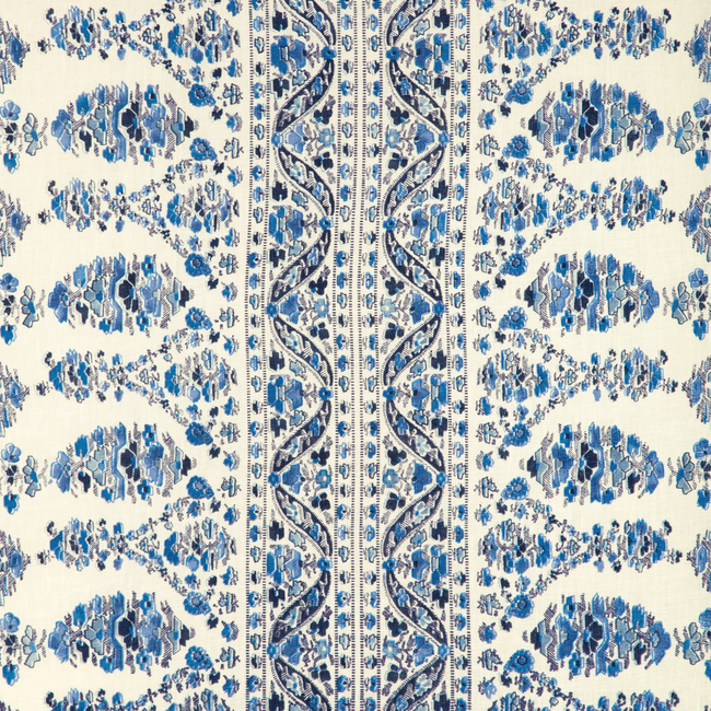BRUNSCHWIG & FILS CADENET VISAN PRINT - NAVY/SKY 8023108.550.0