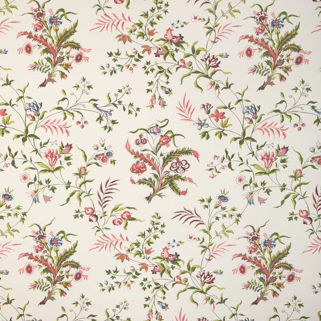 BRUNSCHWIG & FILS CADENET WALLPAPERS CHANCAY - BEIGE/MULTI P8023105.1630.0