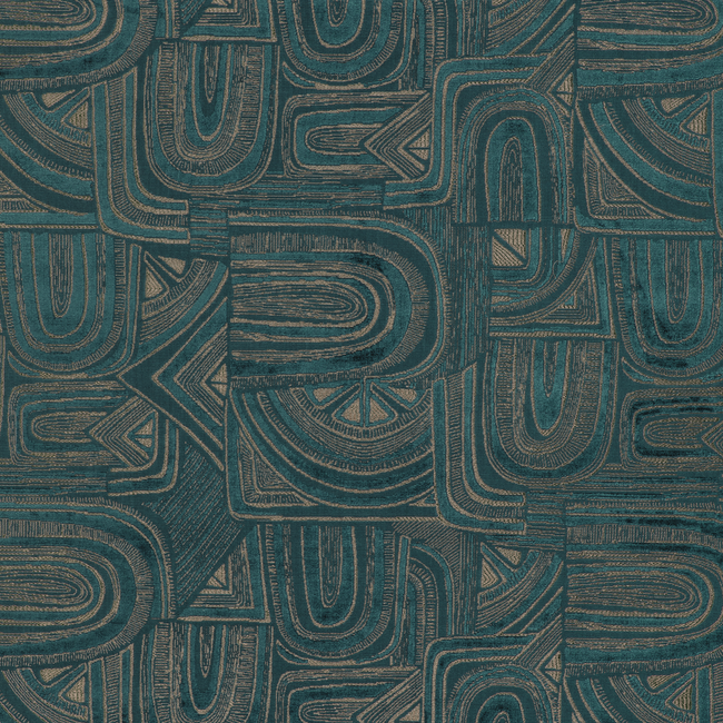 BRUNSCHWIG & FILS CELESTE TIMBRE VELVET - TEAL 8023139.13.0