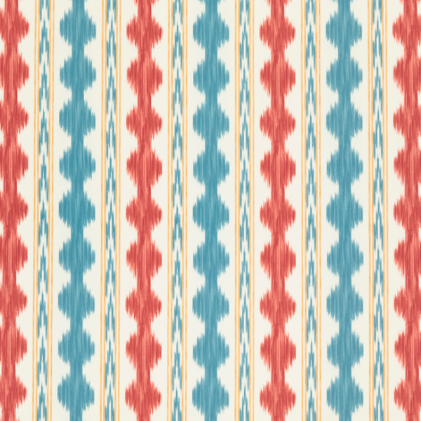 BRUNSCHWIG & FILS CEVENNES AVERA PRINT - RED upholstery fabric swatch for sample-first furniture planning