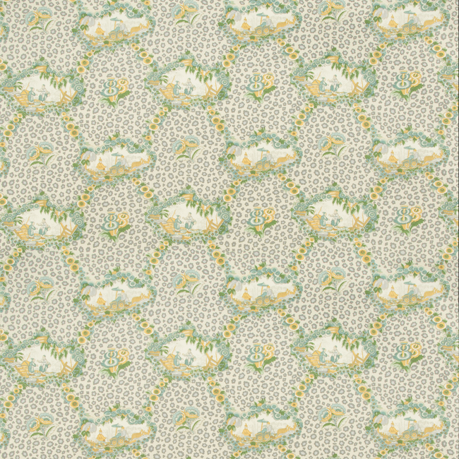 BRUNSCHWIG & FILS CEVENNES CHINESE LEOPARD TOILE - MIST BR-79227.113.0