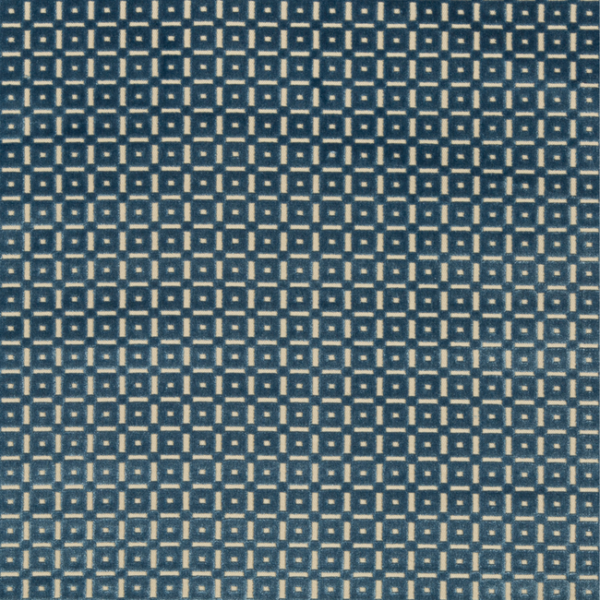 BRUNSCHWIG & FILS CEVENNES SAVANNE VELVET - BLUE upholstery fabric swatch for sample-first furniture planning